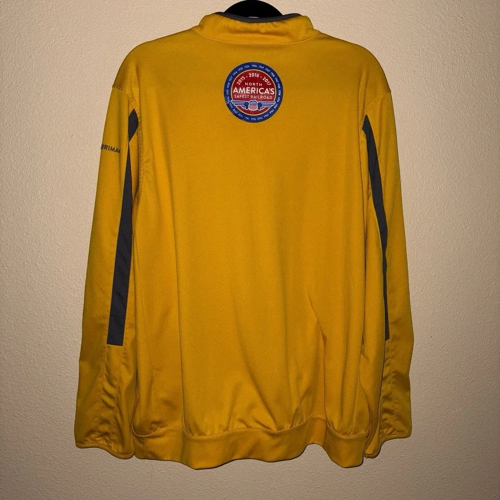 Union Pacific 1/4 Zip Pullover Jacket W/patch   Yellow Pockets XL RAILROAD Train